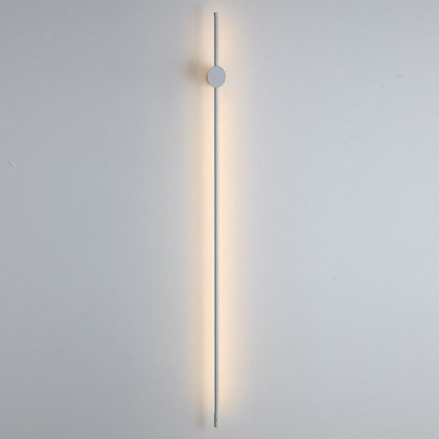 Minimalist 60 cm LED wall lamp, white and black, warm, neutral and cool light, Scandinavian modern interior | Sansoti