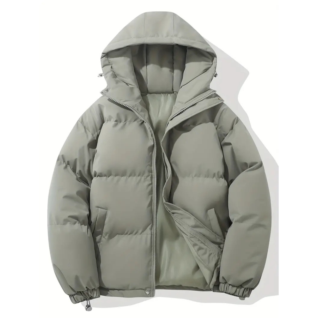 Quilted Women's Jacket, Water-Repellent, Lightweight Polyester, with Hood and Zipper, Winter Outdoor, Black Pink Purple White | Sansoti