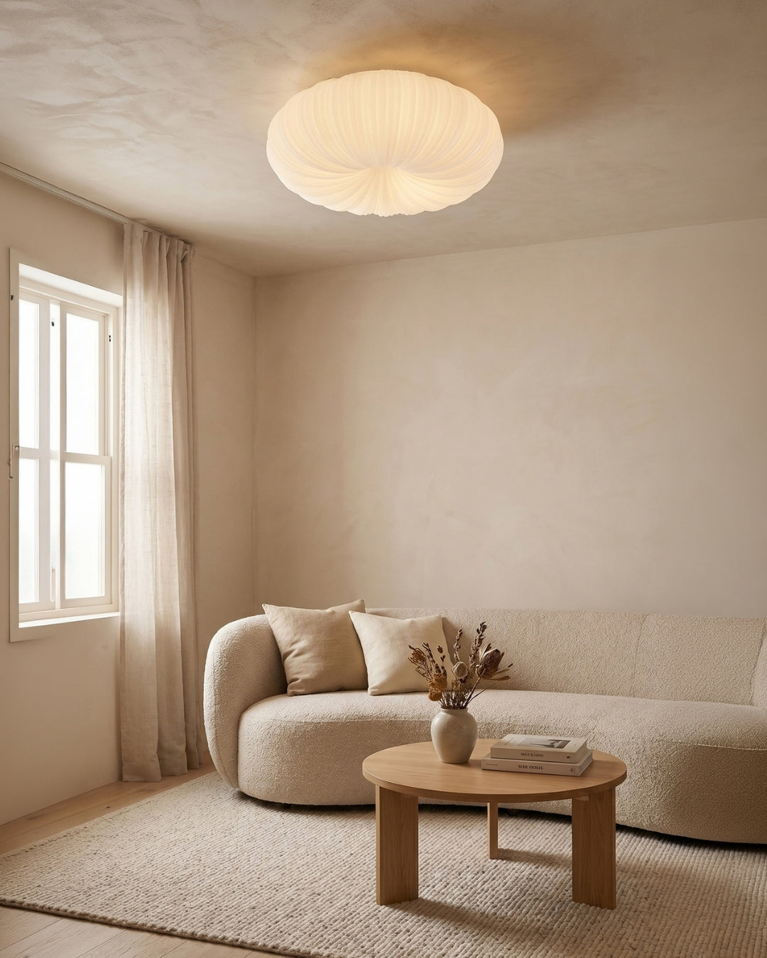 Plafondlamp Iris Scandinavisch Dimbaar Metaal & Acryl met Afstandsbediening voor Moderne Woonruimtes Slaapkamer Eetkamer Sfeerverlichting | Sansoti