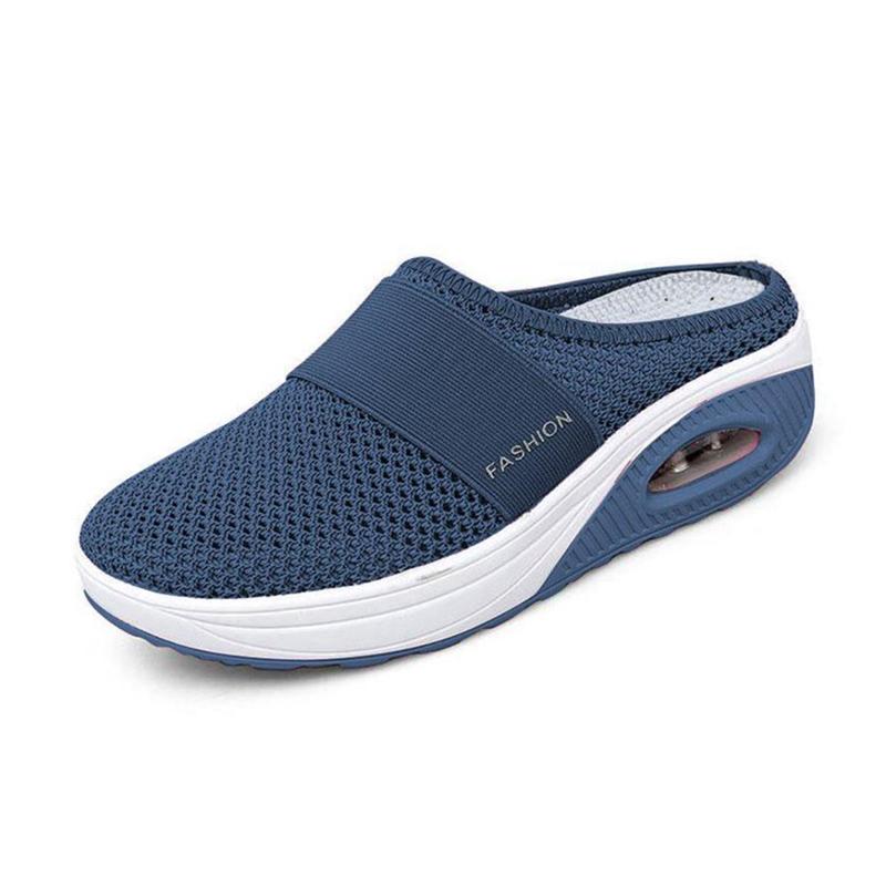 Orthopedische Pantoffels met Luchtkussen Ergonomische Instapschoenen Diabetesvoeten Ademend Mesh Extra Zacht Voetondersteuning Antislip Zool Dames Heren Indoor Outdoor Comfortschoenen | Sansoti