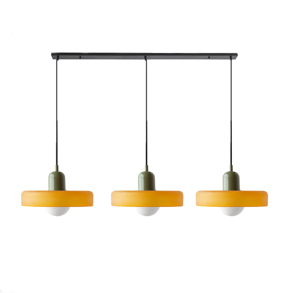 Luccon Triple Hanglamp Glas G9 Retro Kleuren Eettafel Woonkamer Design Verlichting Meerlamp | Sansoti