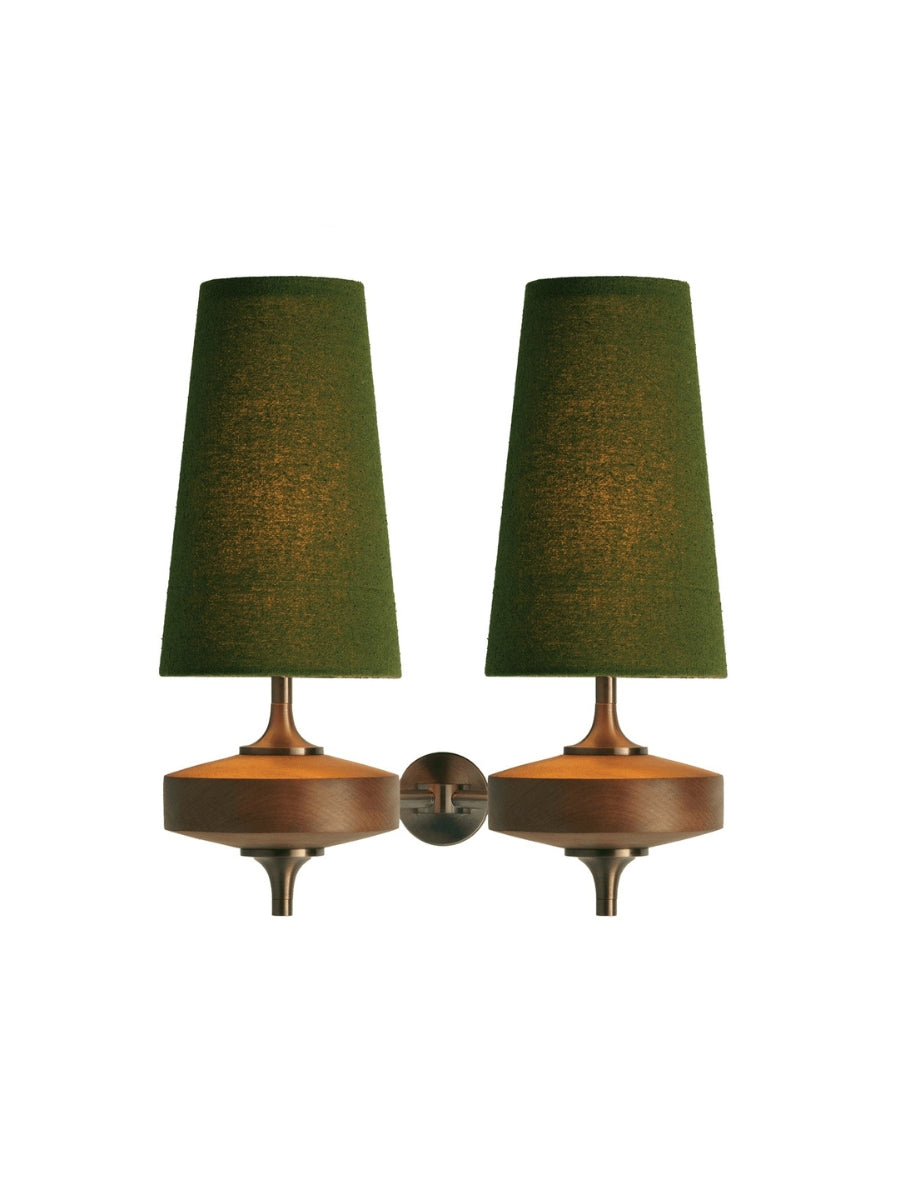 Retro Wandlamp met Stoffen Kap – Vintage Verlichting voor Slaapkamer | Sansoti