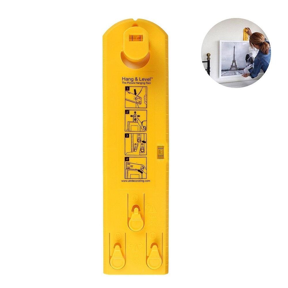 Adjustable Picture Frame Hanging Tool with Level and Marking System – Easy Straight Frame Hanging | Sansoti