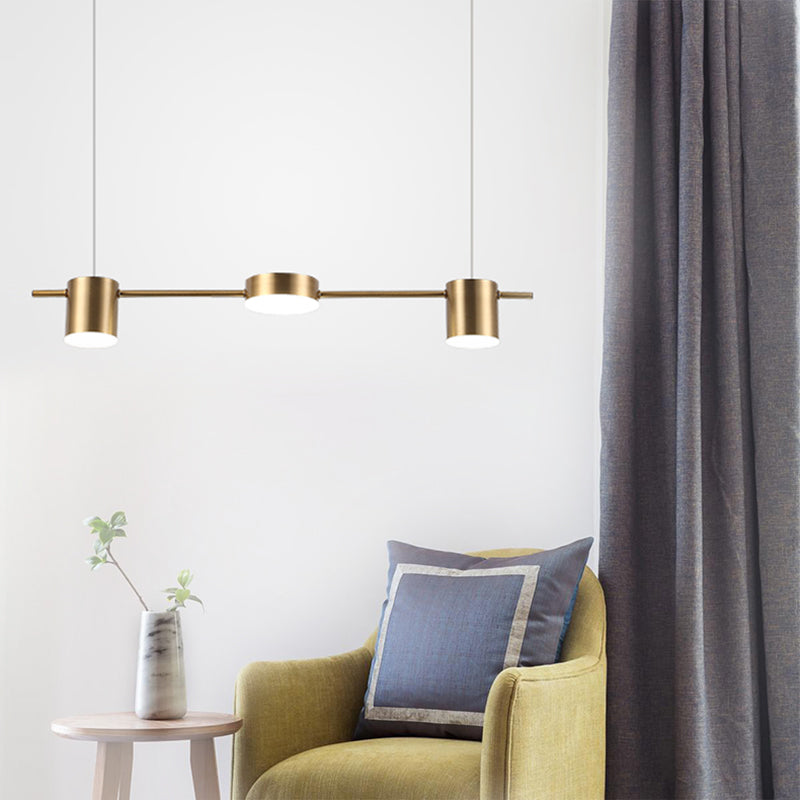 Hängeleuchte Aluminium Schwarz Gold LED 3 5 6 Flammig Küche Wohnzimmer Esszimmer Deckenlampe Strahler Industrial Modern | Restfield