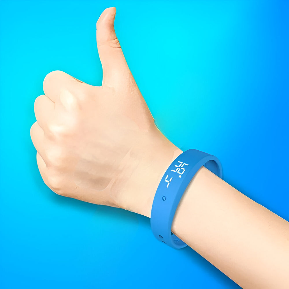 Digitaal Sporthorloge Waterdicht Siliconen Fitnesshorloge met Trillingsalarm en Temperatuurmeting | Sansoti