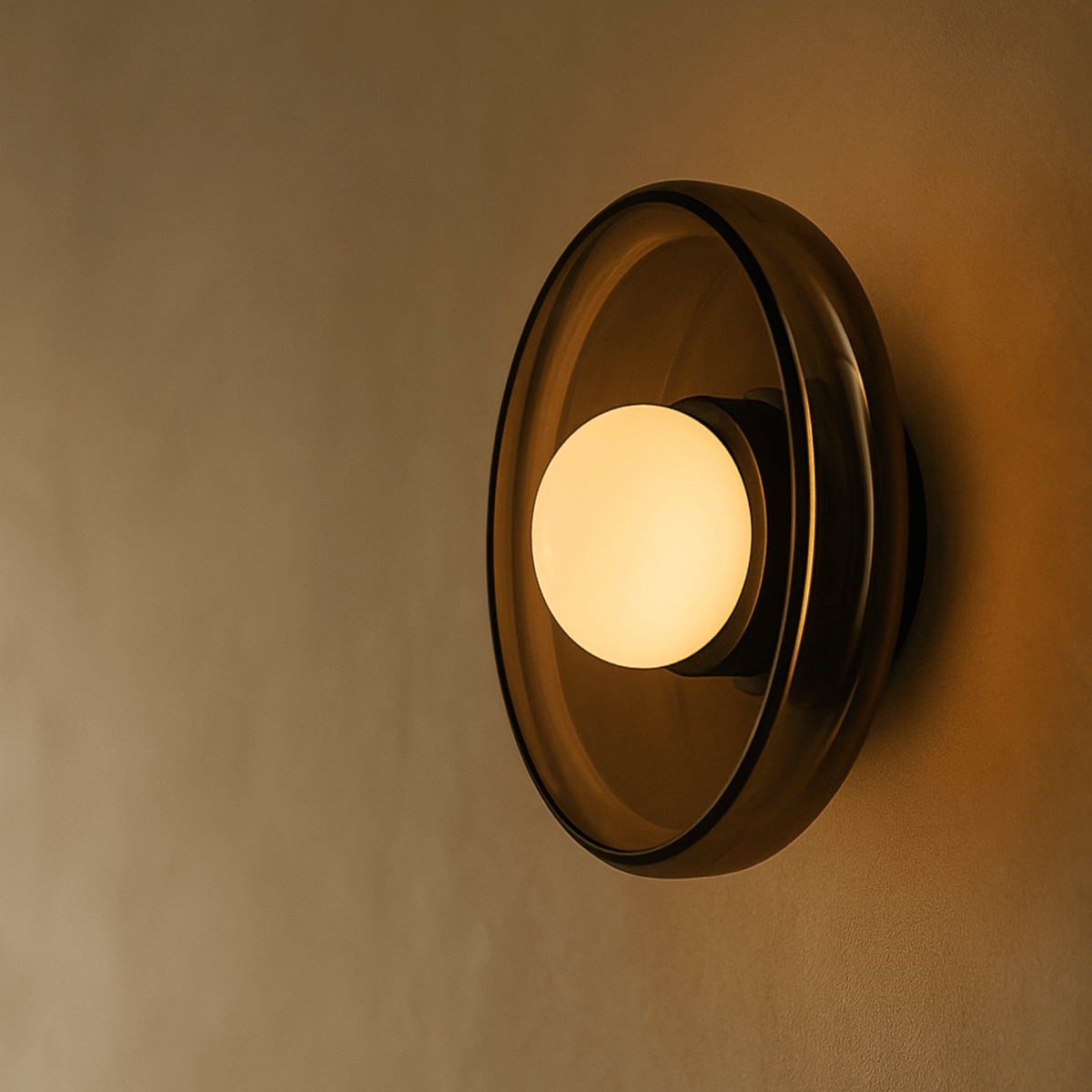 Glas-Wandleuchte mit Buntglas-Effekt Creme Olivgrün Weiß LED-E27-Fassung Stimmungsvolle Beleuchtung Schlafzimmer Flur | Sansoti