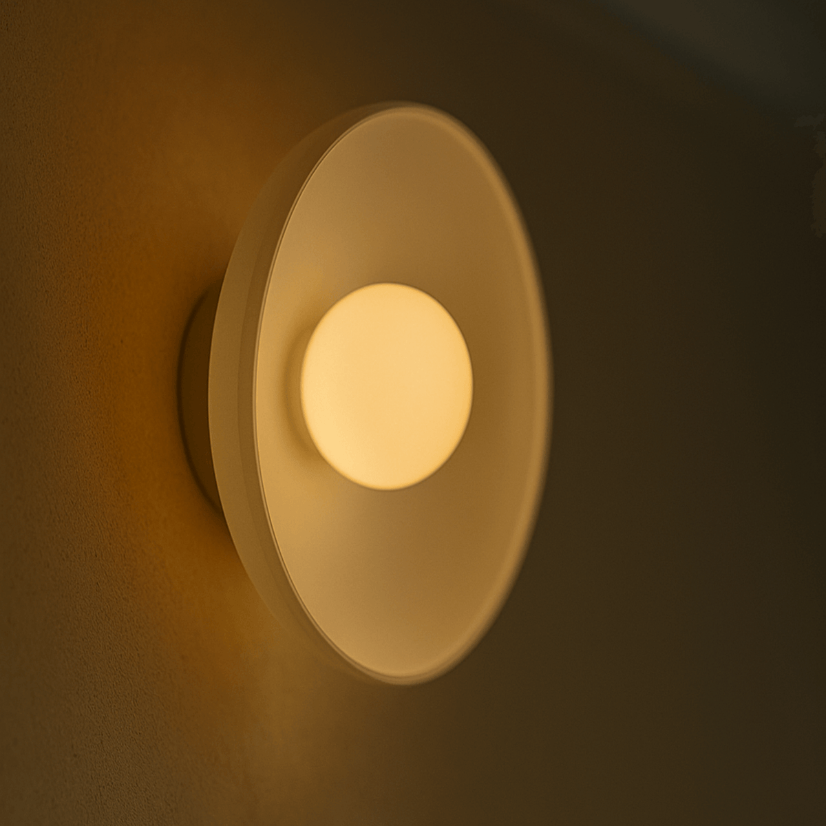 Glas-Wandleuchte mit Buntglas-Effekt Creme Olivgrün Weiß LED-E27-Fassung Stimmungsvolle Beleuchtung Schlafzimmer Flur | Sansoti