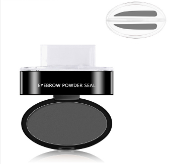 Wenkbrauwstempel Set met Poeder – Waterbestendig – Natuurlijke Finish – 3 Vormen – 3 Kleuren – Perfect voor Dagelijks Gebruik – Snelle Make-up Oplossing | Sansoti