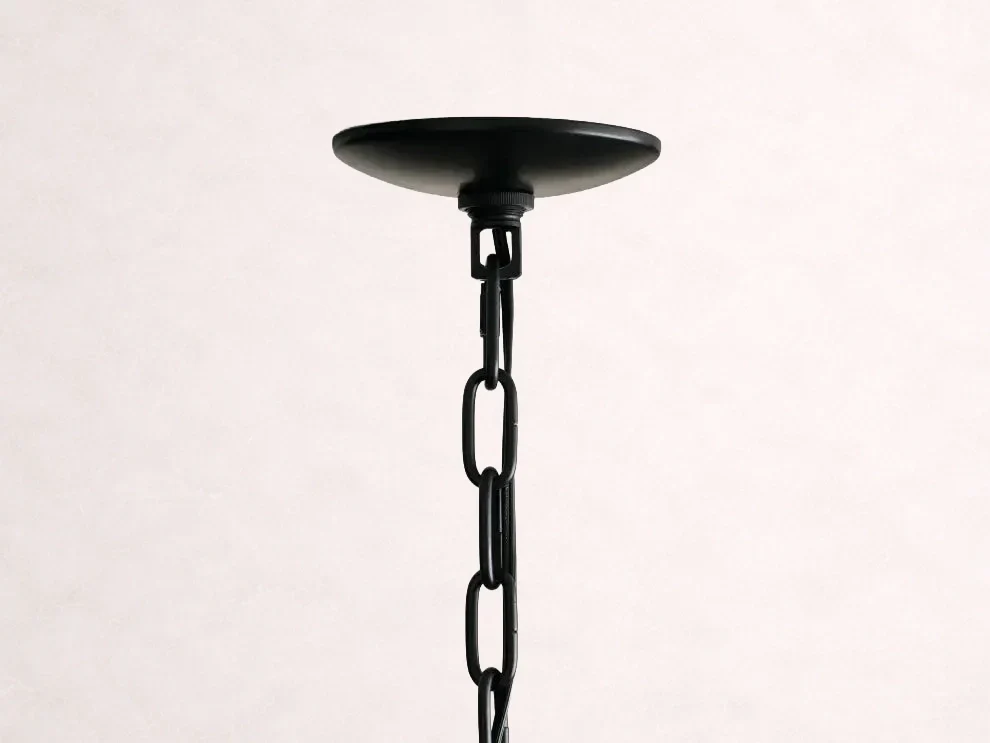 Lustre en rotin tressé, structure en fer à plusieurs niveaux, hauteur réglable, suspension pour éclairage de salle à manger et de salon | Sansoti