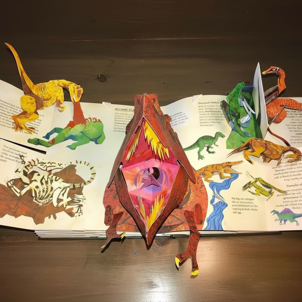 3D Pop-up Boek Dinosaurus – Interactief Kinderboek met Pop-up Scènes – Educatief Prentenboek Prehistorie | Sansoti