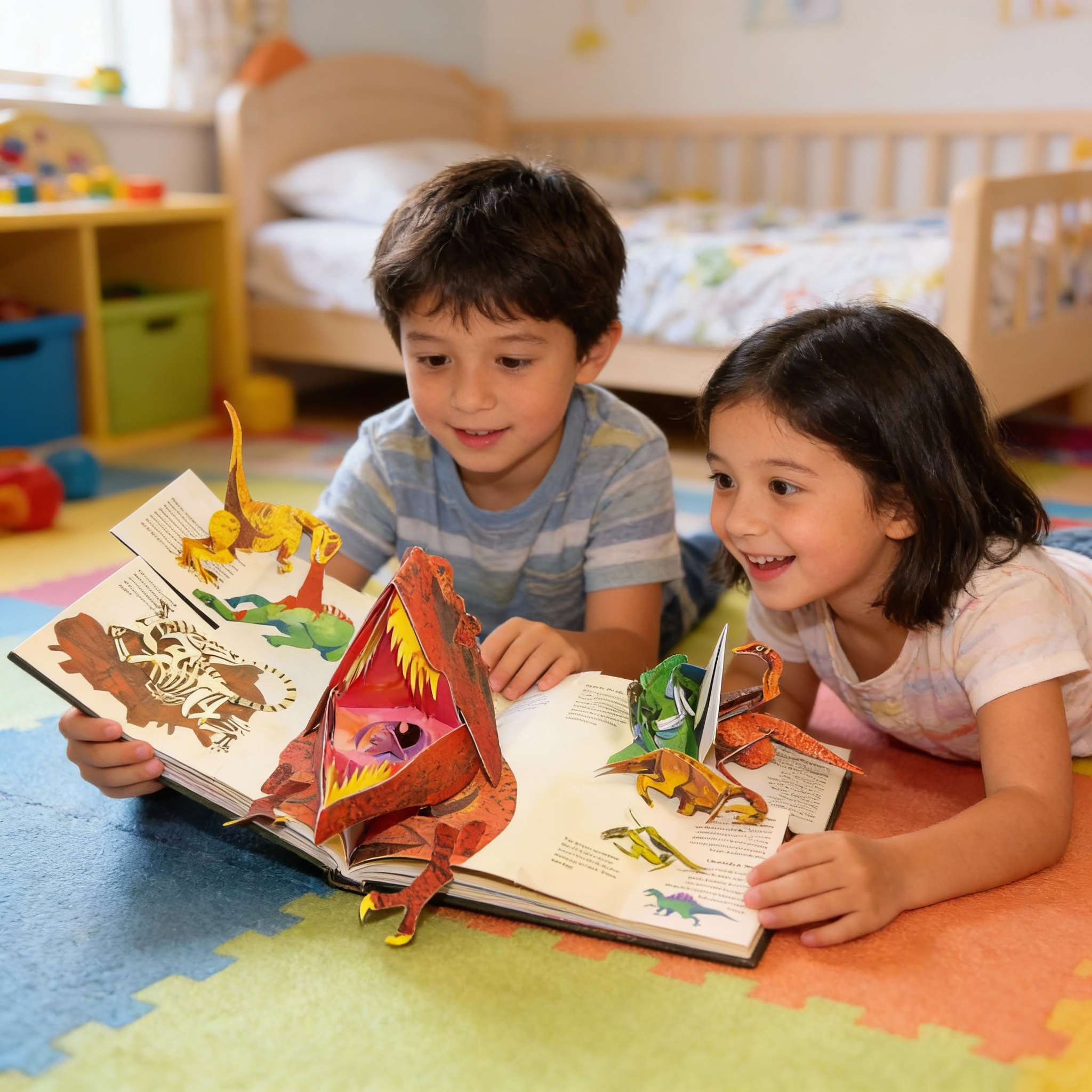 3D Pop-up Boek Dinosaurus – Interactief Kinderboek met Pop-up Scènes – Educatief Prentenboek Prehistorie | Sansoti