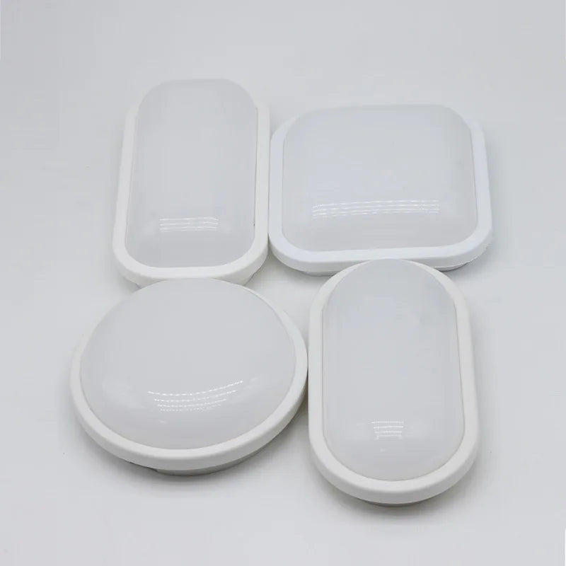 Waterproof Ceiling Lamp LED Round Oval Square for Bathroom Kitchen Balcony with Moisture-Resistant Housing | Sansoti