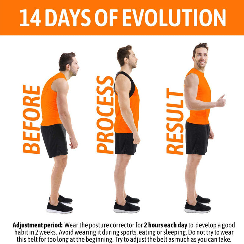 Posture Corrector for a Straight Back and Shoulders - Adjustable Support - Invisible Under Clothing | Sansoti