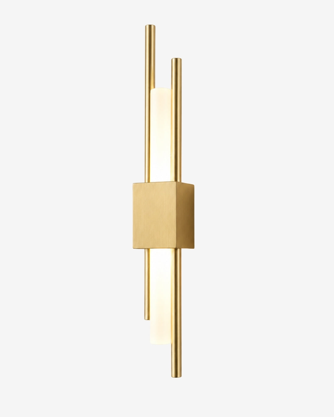 Scandinavische Minimalistische Wandlamp – Modern Verticaal Design met Gerichte LED-Verlichting – Zwart Goud | Sansoti