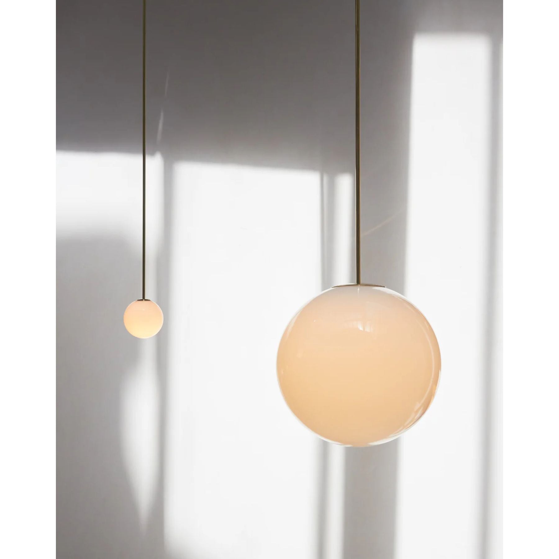Hängelampe Messing Milchglas Decke Minimalistisch Modern Skandinavisch Flur Esstisch Nachttisch | Restfield