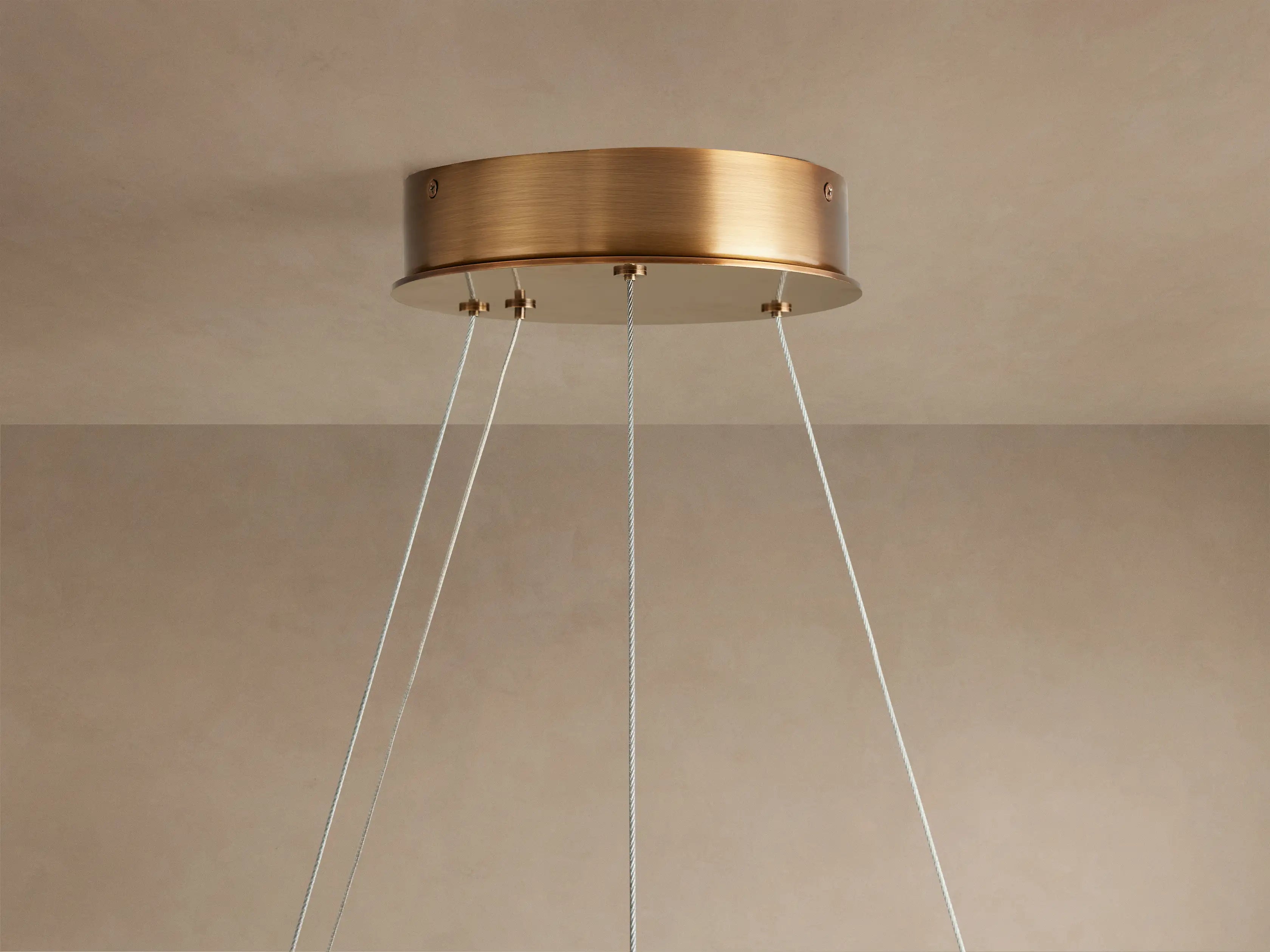 Ronde Kroonluchter Albast 91cm Dimbaar LED Geïntegreerd Hangend Plafondlamp Modern Design Woonkamer Eetkamer | Sansoti