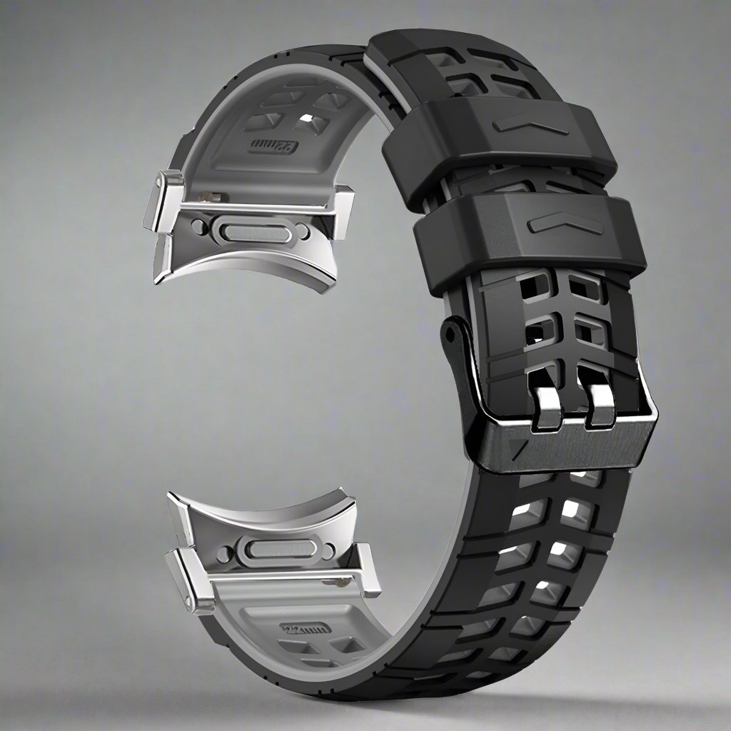 Bracelet de sport en silicone pour montre connectée de 47 mm, noir, orange, gris, rouge, bleu, blanc, vert, réglable et confortable | Sansoti