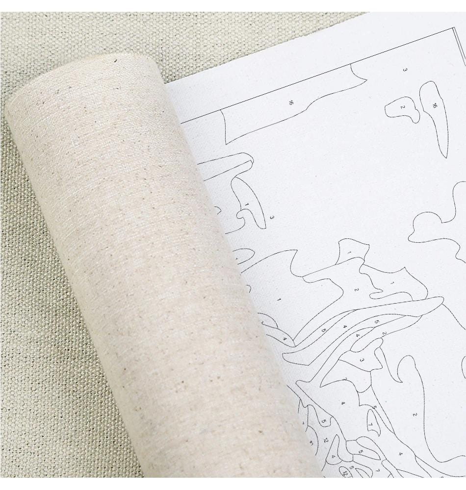 Schilder op Nummer Boomhut Canvas 40x50 cm Creatieve Wanddecoratie DIY Schilderset voor Alle Leeftijden | Sansoti