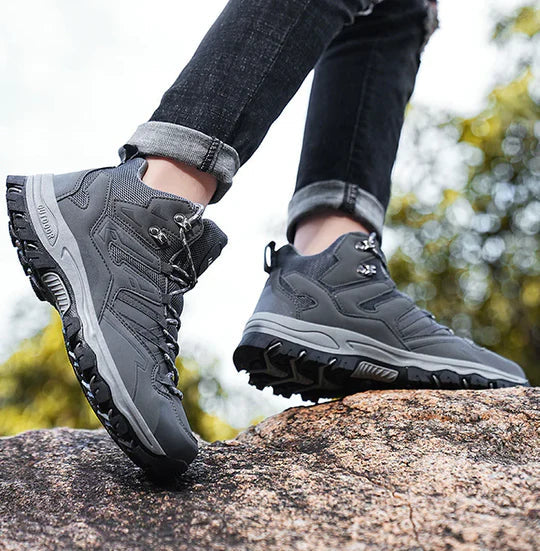Wandellaarzen Uniseks Hoog Waterafstotend Demping Grip Leer Mesh Outdoor Hiking Enkelhoog Trekking Wandelschoenen | Sansoti