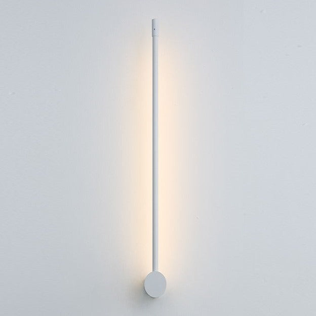 Minimalist 60 cm LED wall lamp, white and black, warm, neutral and cool light, Scandinavian modern interior | Sansoti