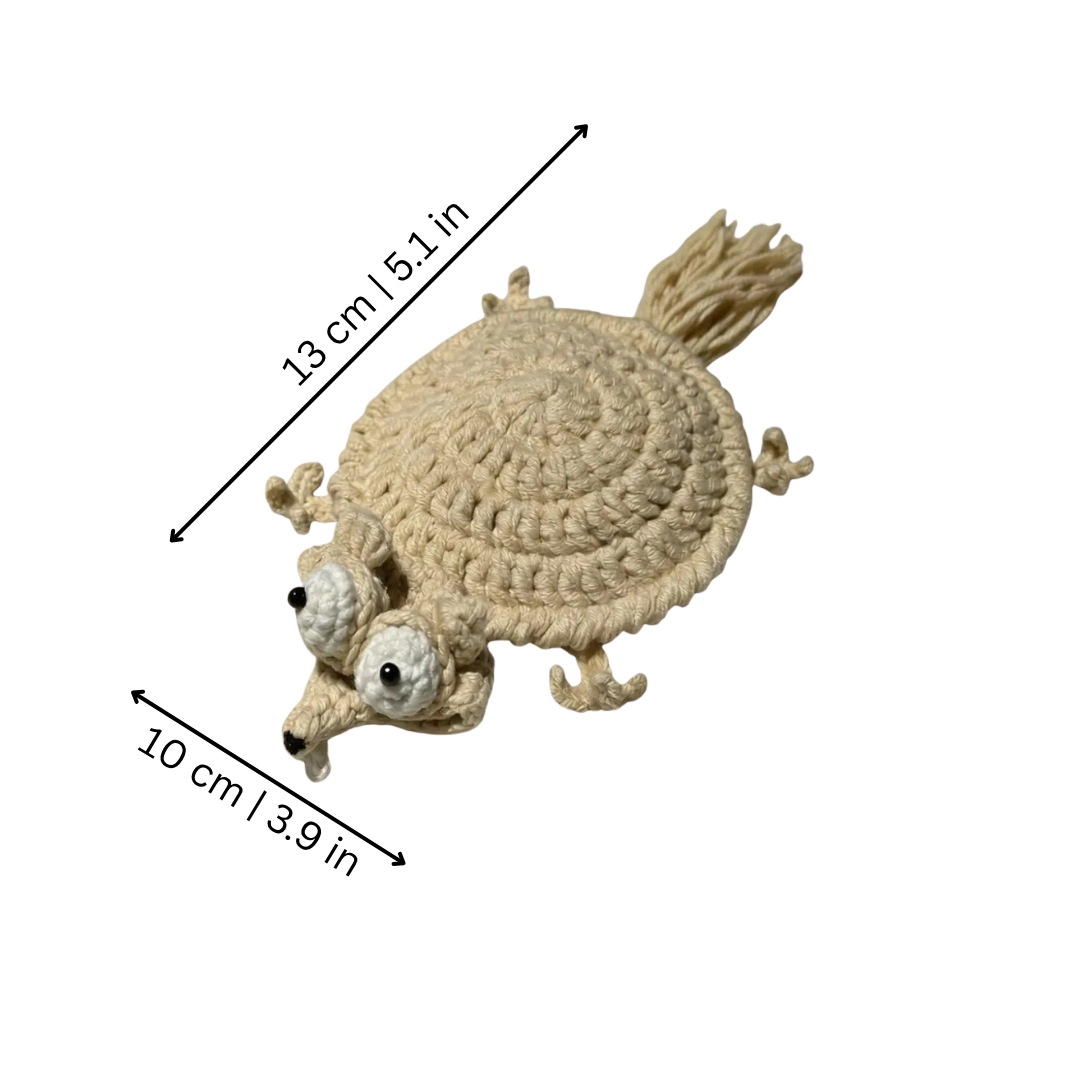 Hand-Crocheted Squirrel Coaster, Set of 2, Tea Mug Table Accessories, Coffee Mug Mat, Teatime | Sansoti