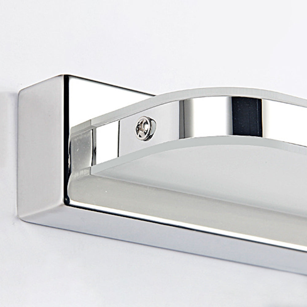 Rectangular LED Mirror Lamp Wall Light Bathroom Bedroom Stainless Steel Modern Waterproof Design Home Decor | Sansoti