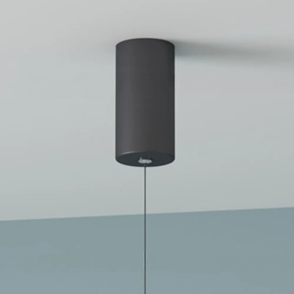 Suspension minimaliste linéaire, lampe de chevet en métal noir à lumière chaude pour chambre, cuisine et salon | Sansoti