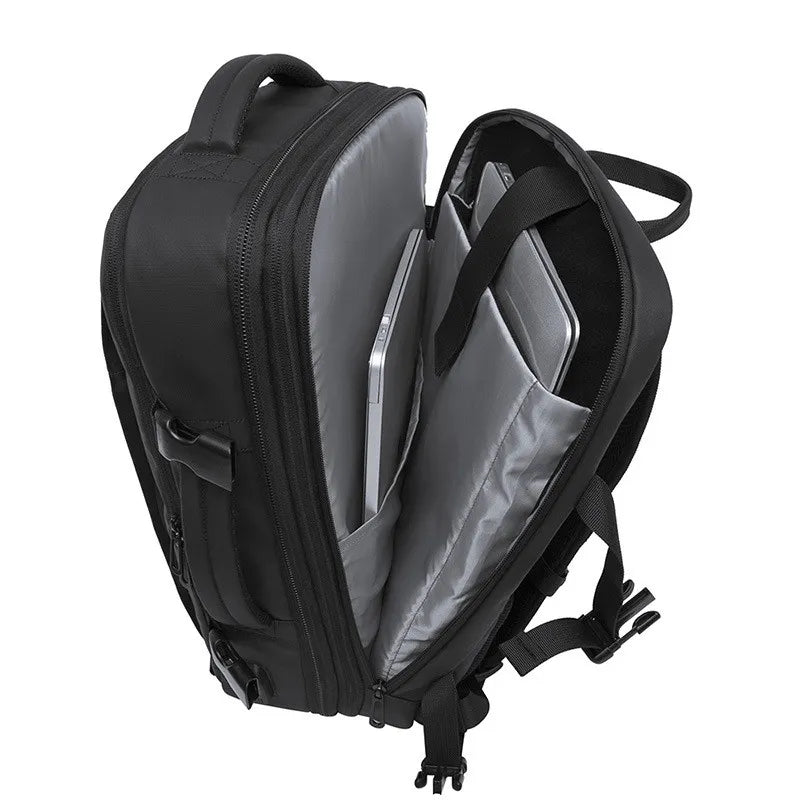 Business Casual Rugzak Zwart Blauw Groen Grijs Roze | Veelzijdige Dagrugtas voor Werk Reizen Laptop School | Premium Waterdichte Polyester Reis Backpack 15 inch Laptopvak | Ergonomische Gewatteerde Schouderbanden | Sansoti
