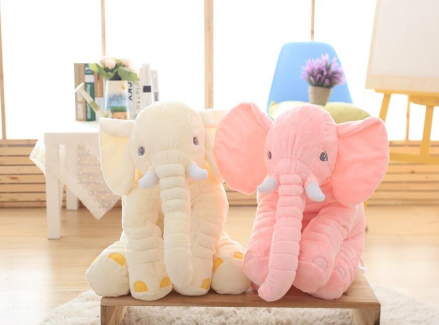 Coussin peluche éléphant pour enfants – Décoration douce pour chambre de bébé en 60 ou 80 cm pour séances photo | Sansoti