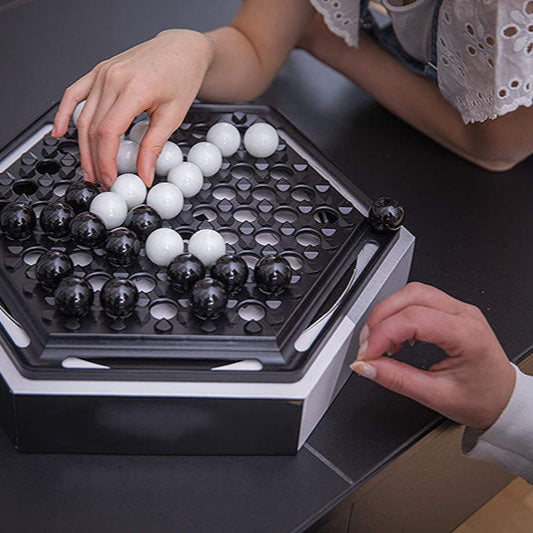Strategic Marble Game for Two Players – Classic Board Game with Concentration Training and Logical Thinking | Sansoti
