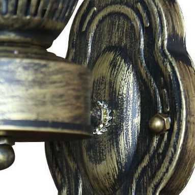 Applique Murale Style Pétrole Verre Bronze Métal 42cm Hall Salon Chambre Rétro Vintage Lampe à Huile E26 Lampe d'Ambiance | Restfield