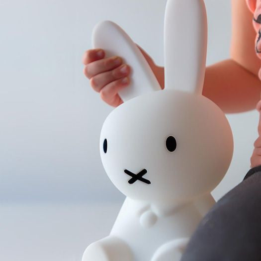 Veilleuse lapin LED dimmable blanc silicone chambre d'enfant éclairage d'ambiance lampe de table | Restfield