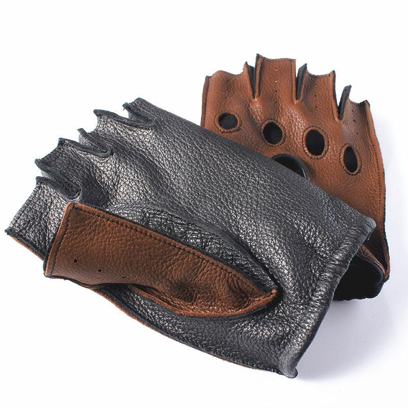 Lederhandschuhe aus Hirschleder Wasserdicht Winter Herren Damen Lässig Outdoor Premiumqualität Warm Bequem | Sansoti