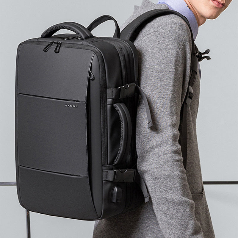 Business Casual Rugzak Zwart Blauw Groen Grijs Roze | Veelzijdige Dagrugtas voor Werk Reizen Laptop School | Premium Waterdichte Polyester Reis Backpack 15 inch Laptopvak | Ergonomische Gewatteerde Schouderbanden | Sansoti