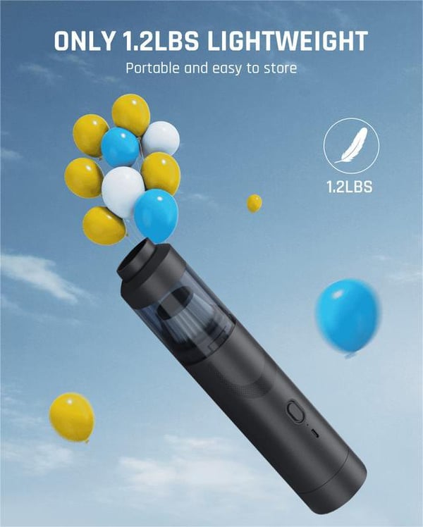 Draadloze Auto Stofzuiger Met 13000Pa Zuigkracht 30AW Borstelloze Motor USB C Snelladen HEPA Filter Compact Handstofzuiger Voor Auto Interieur | Sansoti