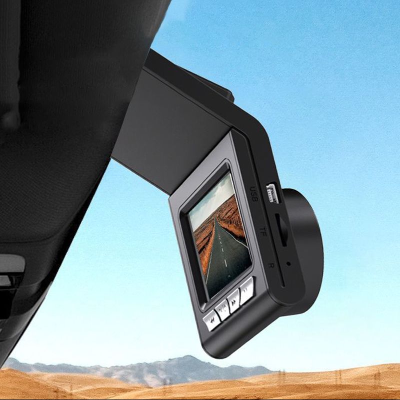 HD Dashcam met Bewegingsdetectie en Nachtzicht 1080P voor Auto | Compacte Camera met Zelfklevende Montage | Sansoti