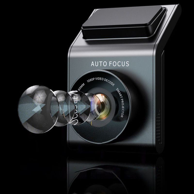 HD Dashcam met Bewegingsdetectie en Nachtzicht 1080P voor Auto | Compacte Camera met Zelfklevende Montage | Sansoti