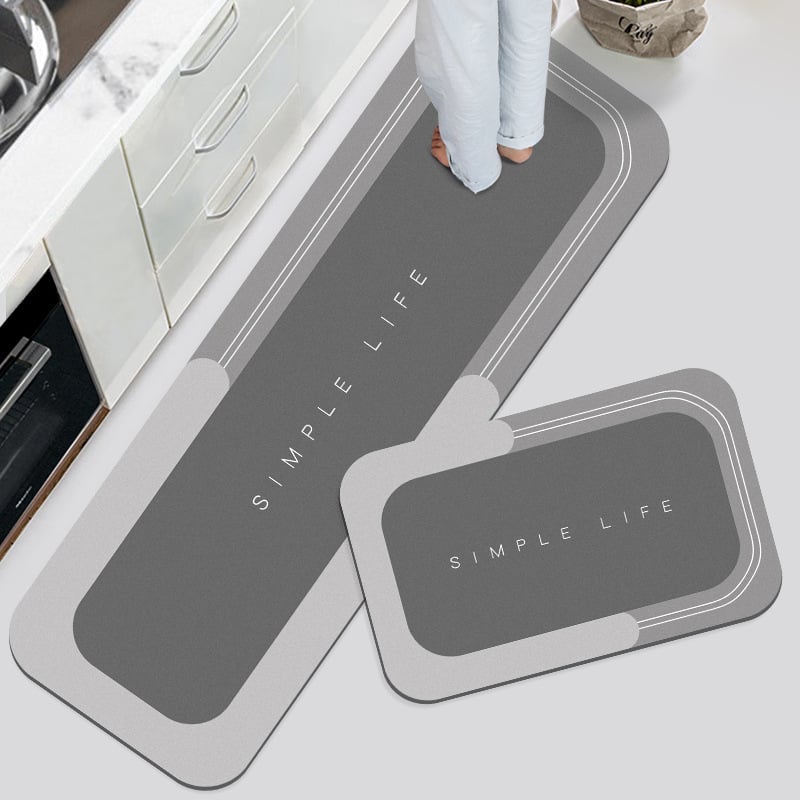 Rutschfeste Badematte Ultraabsorbierend Weich Atmungsaktiv Schnelltrocknend Mikrofaser für Dusche Bad Toilette 40-160 cm | Sansoti