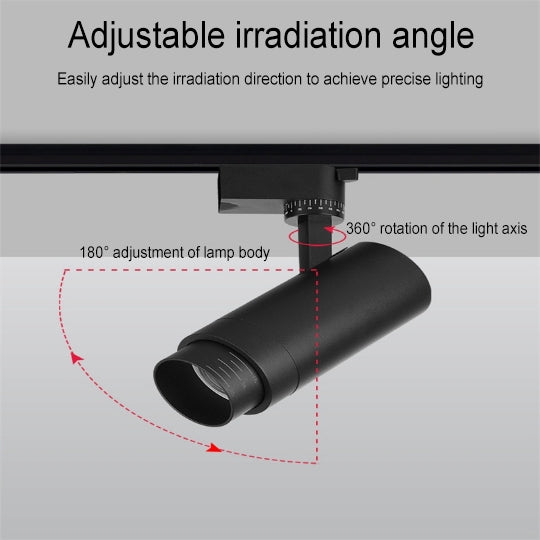 Schienenbeleuchtung LED Aluminium Schwarz Weiß 3-5 Spots Wohnzimmer Küche Flur Deckenstrahler Schienenstrahler Eingebettete LED Dimmbar | Restfield