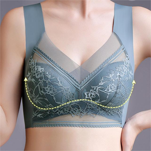 Push-up BH met Kant Draadloos Beugelloos Ondersteunend Comfortabel Ademend Stretch Dames Lingerie Elastisch | Sansoti