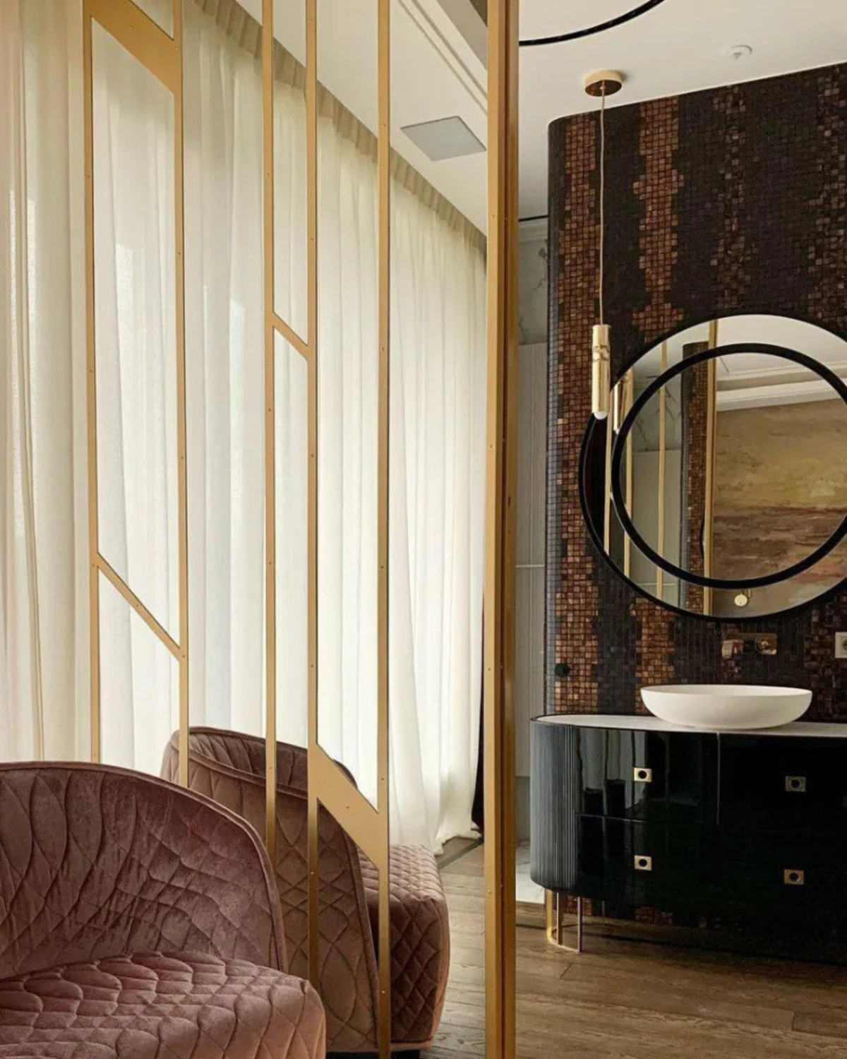 Sculptuurlamp Hanglamp met Vloeiende Vormen Zwart Goud Zilver 1-3-5 Lichtpunten Modern Design Eetkamer Woonkamer Slaapkamer Verlichting | Sansoti