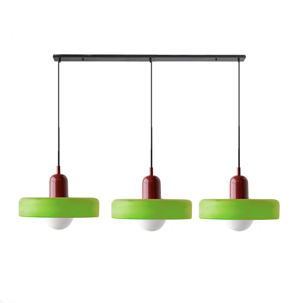 Luccon Triple Hanglamp Glas G9 Retro Kleuren Eettafel Woonkamer Design Verlichting Meerlamp | Sansoti