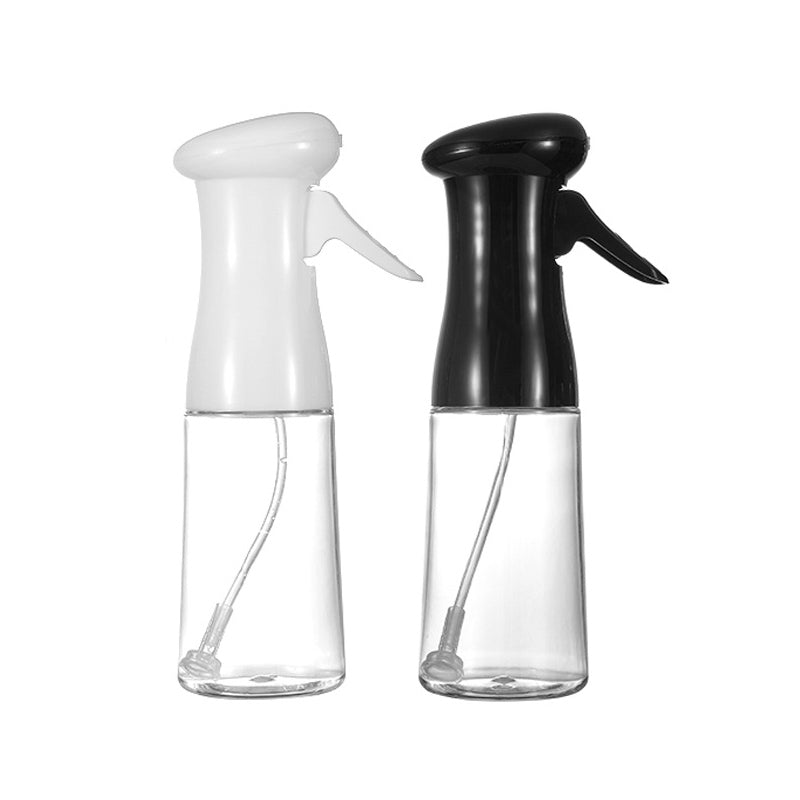 Olie Sprayfles met Luchtdruksysteem 200ml Transparant Zwart Wit Keuken Barbecue Bakken Doseerfunctie | Sansoti