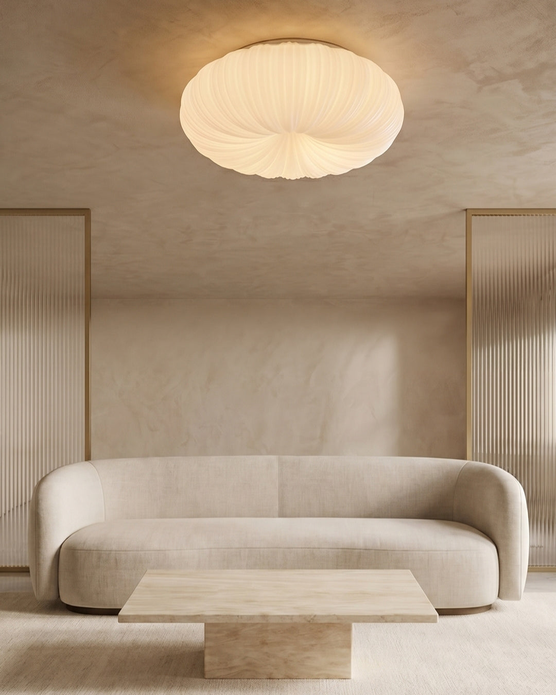 Plafondlamp Iris Scandinavisch Dimbaar Metaal & Acryl met Afstandsbediening voor Moderne Woonruimtes Slaapkamer Eetkamer Sfeerverlichting | Sansoti