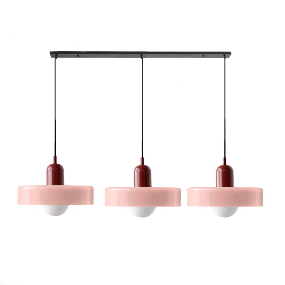 Luccon Triple Hanglamp Glas G9 Retro Kleuren Eettafel Woonkamer Design Verlichting Meerlamp | Sansoti