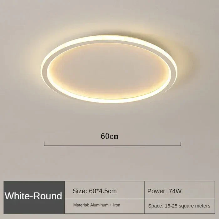 Ronde Plafondlamp Scandinavisch Design Goud Zwart Wit 20-50cm LED Dimbaar Metaal Glas Woonkamer Slaapkamer Eetkamer | Sansoti