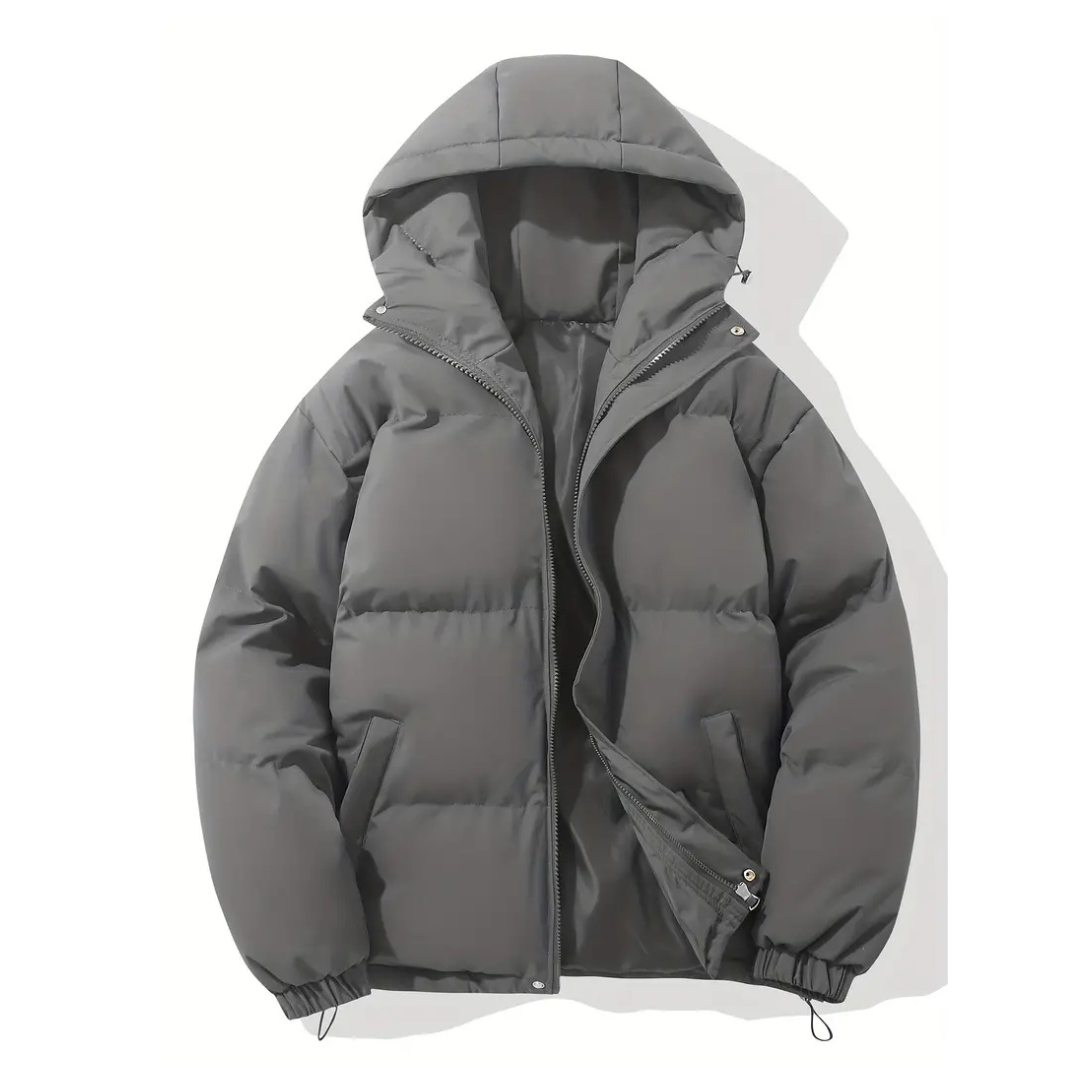 Quilted Women's Jacket, Water-Repellent, Lightweight Polyester, with Hood and Zipper, Winter Outdoor, Black Pink Purple White | Sansoti