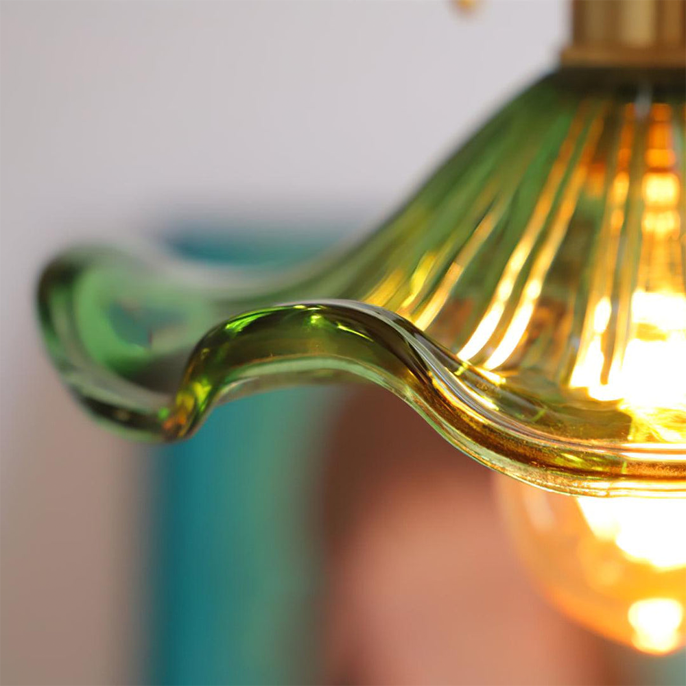 Hanglamp Glas Bloem LED Design Pendellamp Wit Woonkamer Slaapkamer Eetkamer Sfeerverlichting | Sansoti