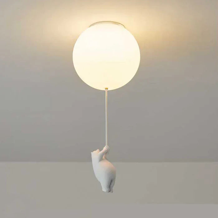 Plafondlamp Kinderkamer Beer Ballon Warm Wit LED Speels Design 15-25cm Decoratief Sfeerverlichting Babykamer | Sansoti