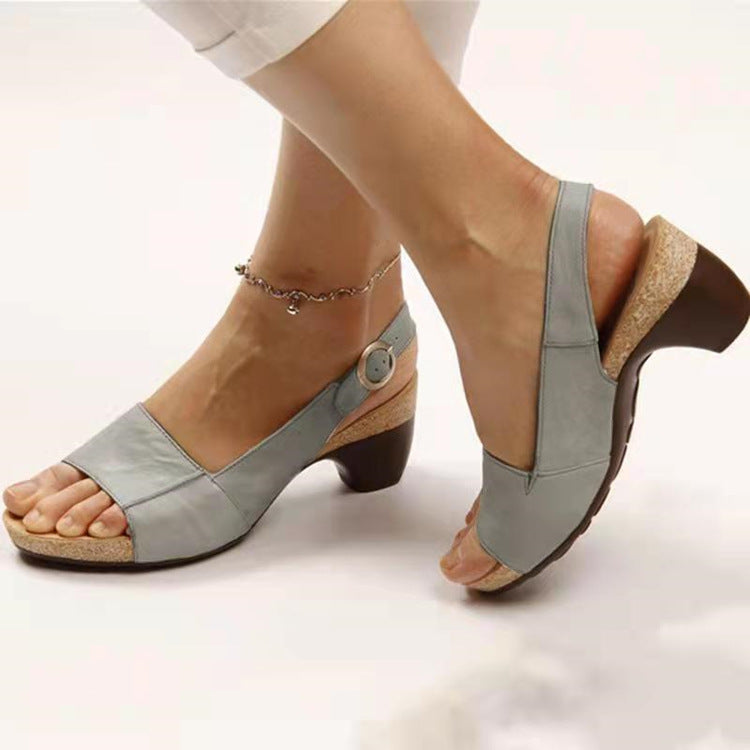 Dames Peep Toe Sandalen met Hak – Comfortabel & Stijlvol voor Elke Gelegenheid | Sansoti